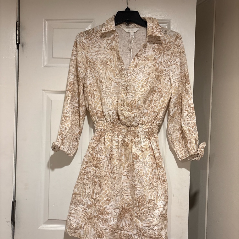 NWT Lilly Pulitzer Abralynn Linen Shirt Dess